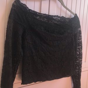 FP off the shoulder lace crop top!